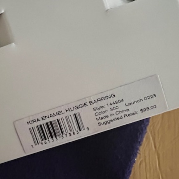 TORY BURCH ....HUGGIE EARRINGS - Picture 2 of 2